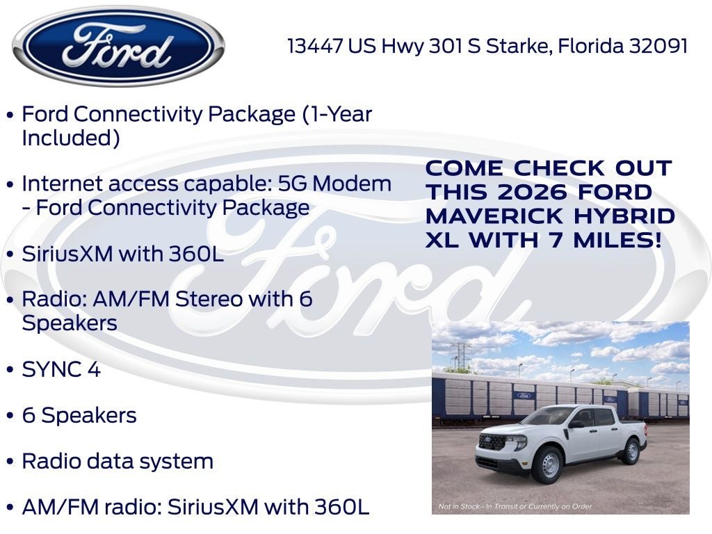 2026 Ford Maverick XL 100A
