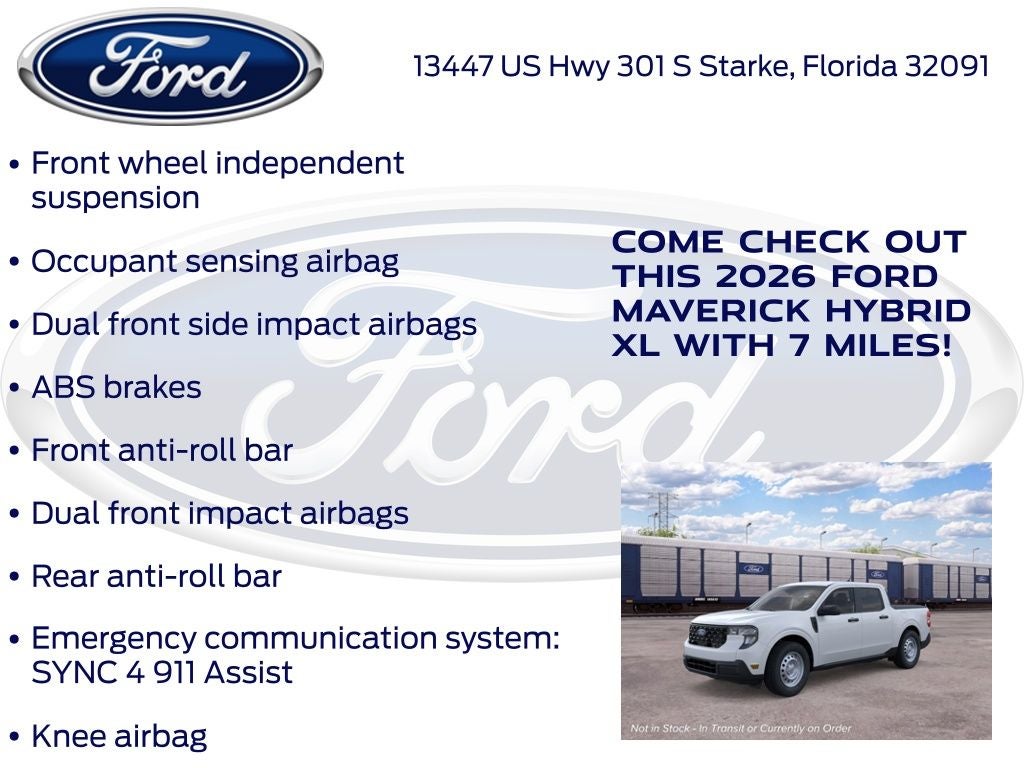 2026 Ford Maverick XL 100A