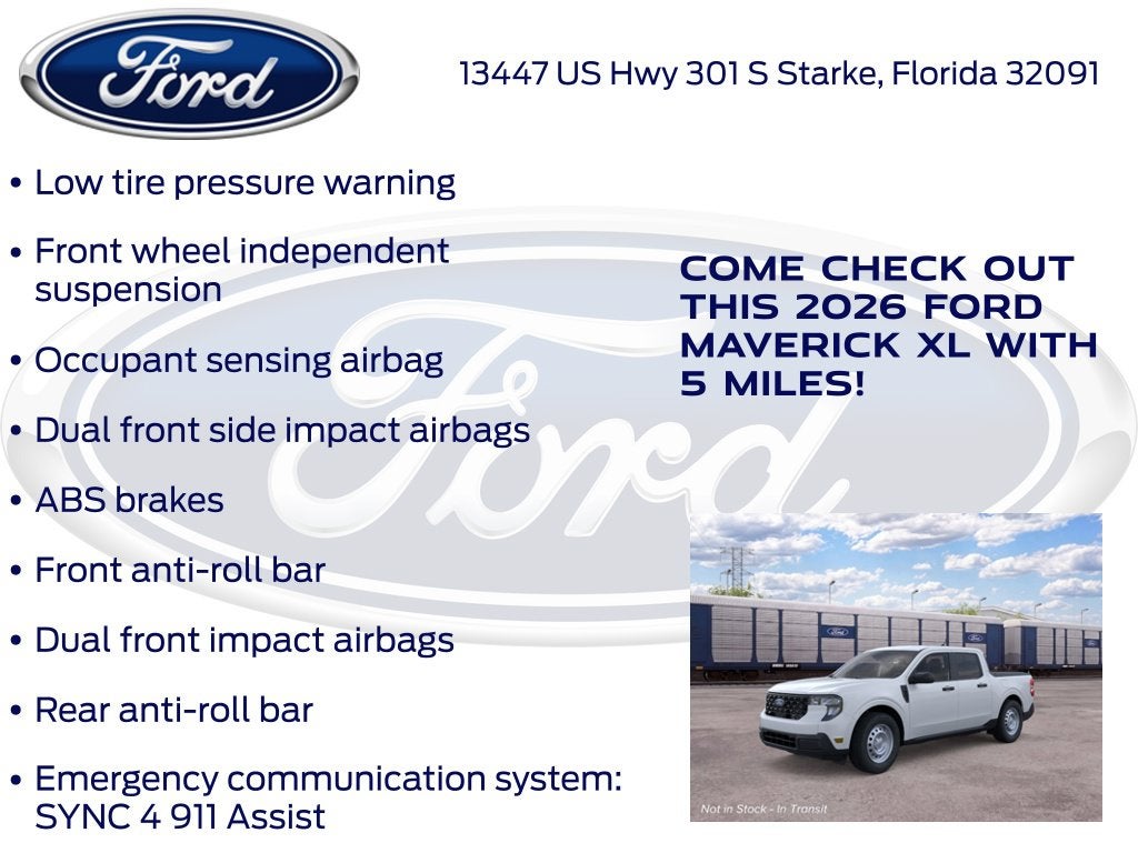 2026 Ford Maverick XL 100A