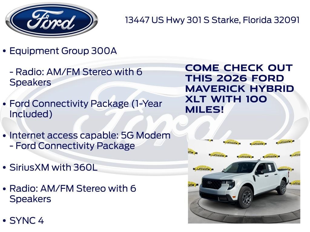 2026 Ford Maverick XLT 300A