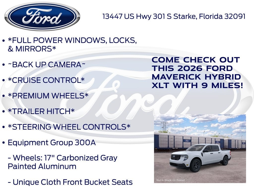 2026 Ford Maverick XLT InTransit