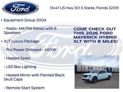 2026 Ford Maverick XLT 300A