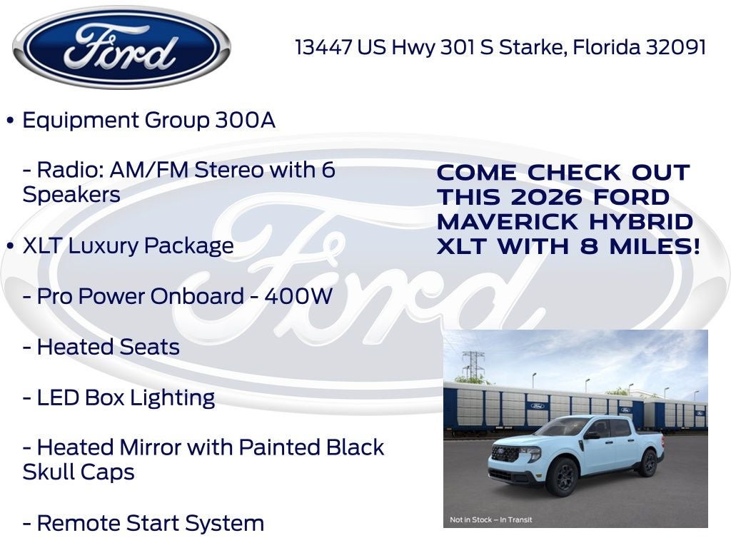 2026 Ford Maverick XLT 300A