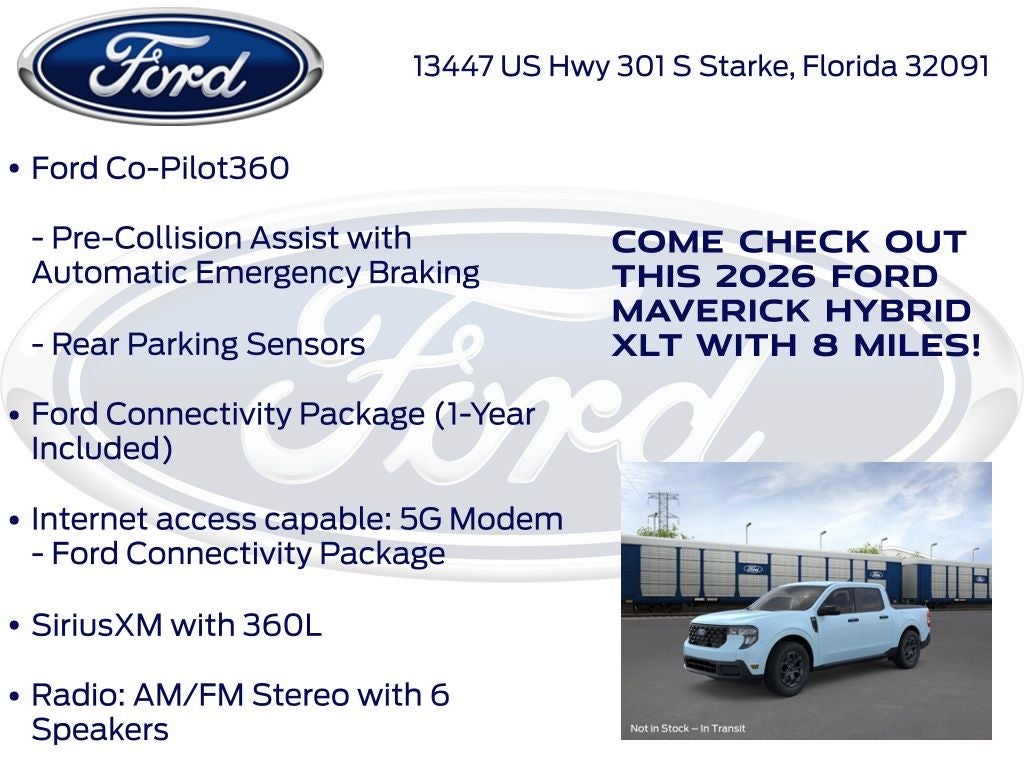 2026 Ford Maverick XLT 300A