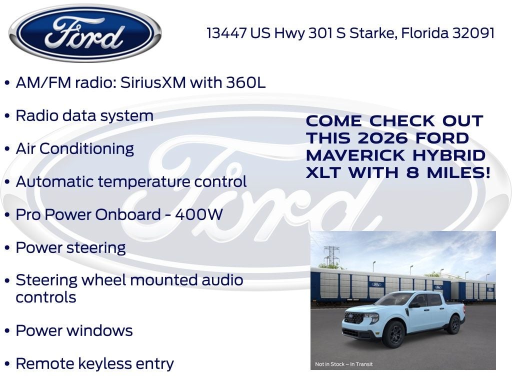 2026 Ford Maverick XLT 300A