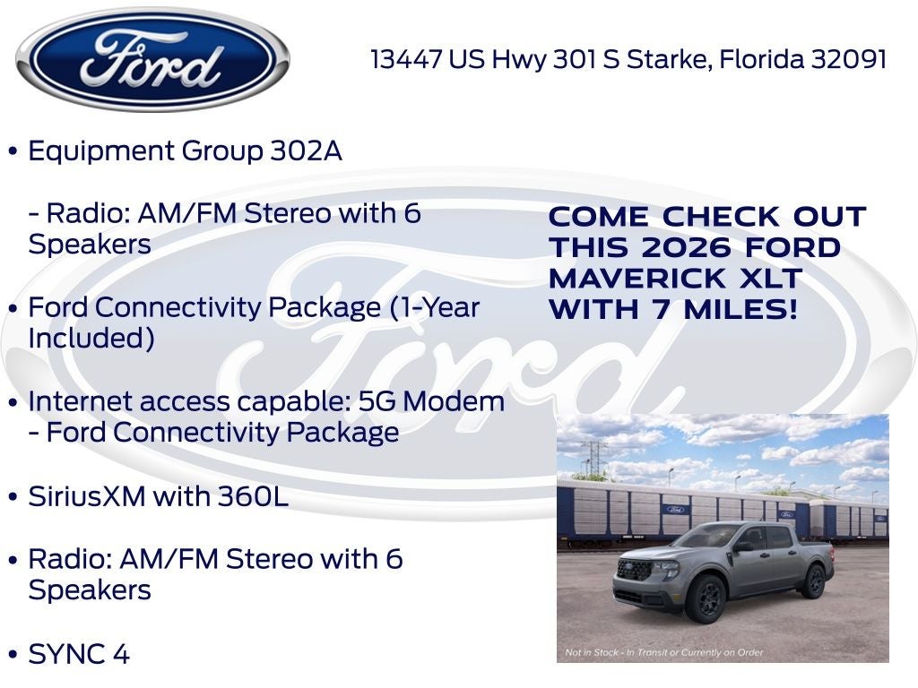 2026 Ford Maverick XLT 302A