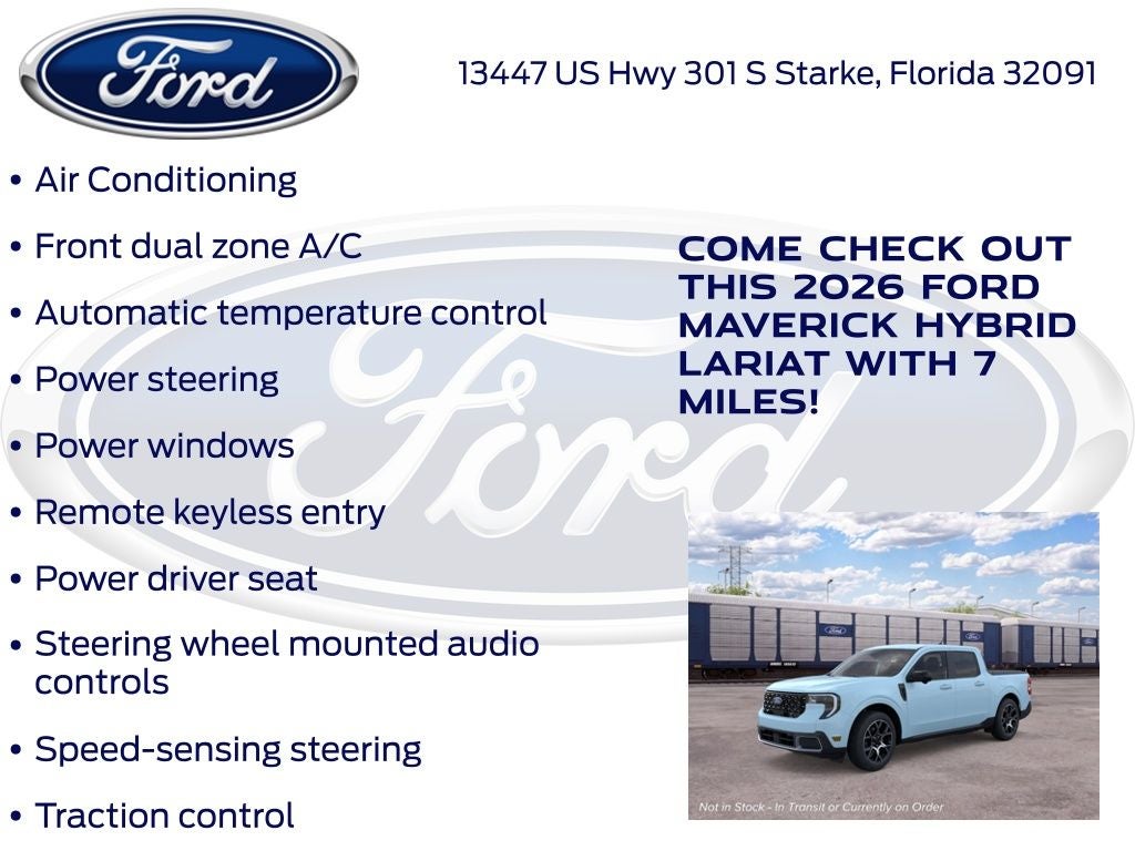2026 Ford Maverick Lariat 501A