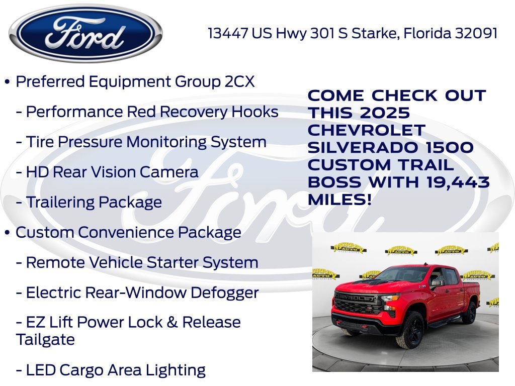 2025 Chevrolet Silverado 1500 Custom Trail Boss