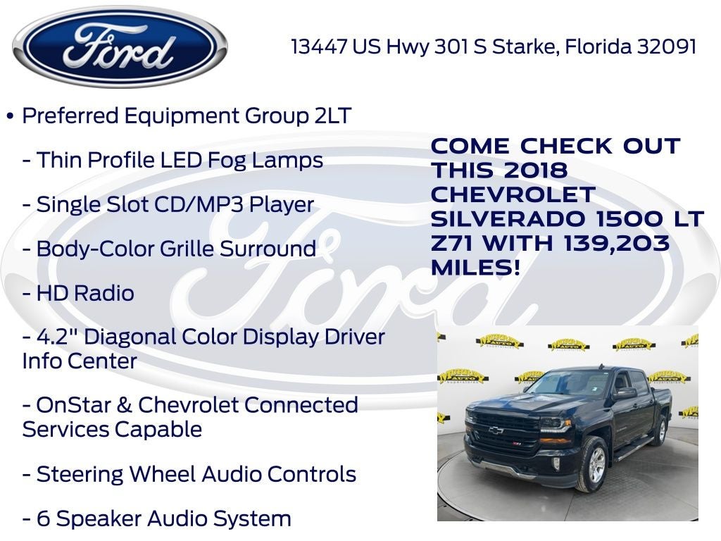 2018 Chevrolet Silverado 1500 LT LT2