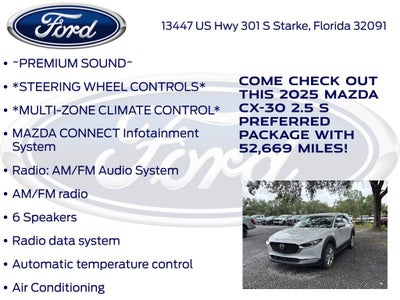 2025 Mazda Mazda CX-30 2.5 S Preferred Package