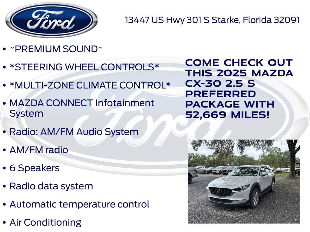 2025 Mazda Mazda CX-30 2.5 S Preferred Package