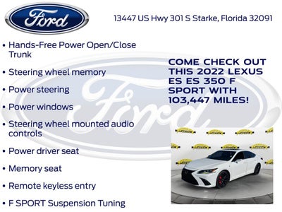 2022 Lexus ES 350 F Sport