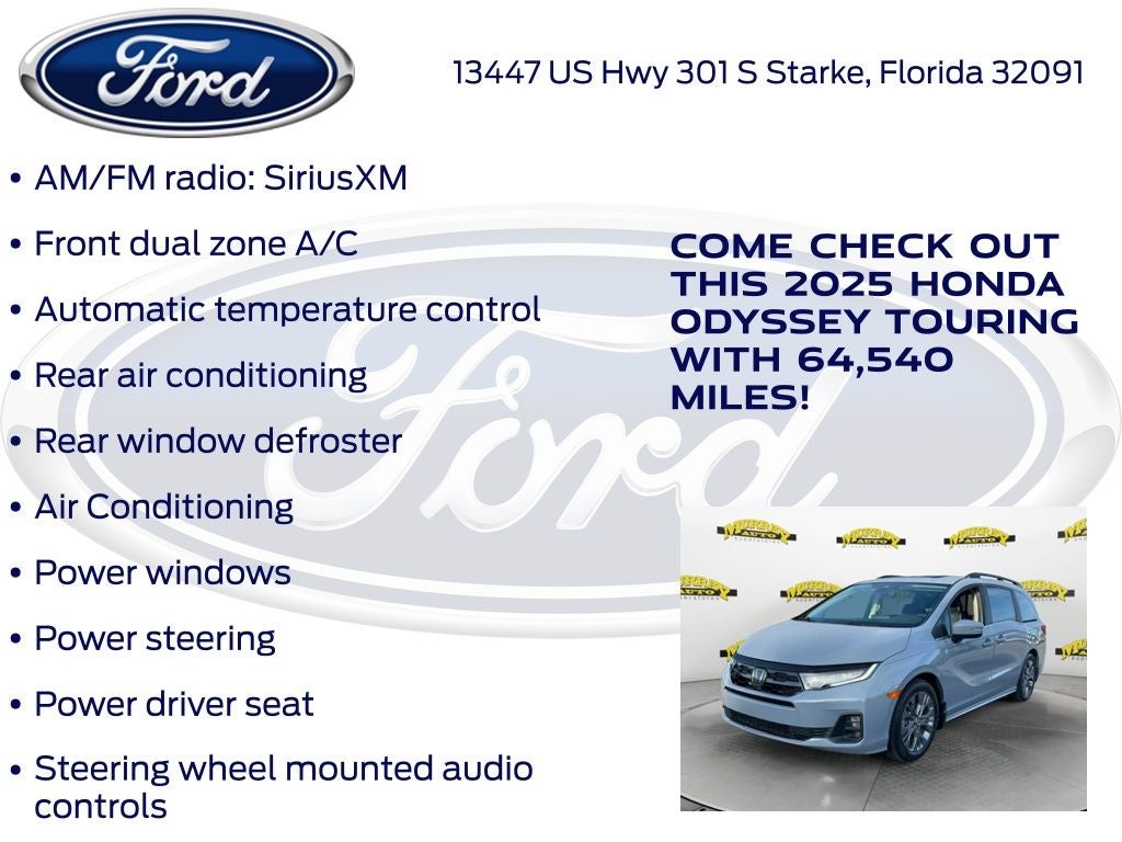 2025 Honda Odyssey Touring