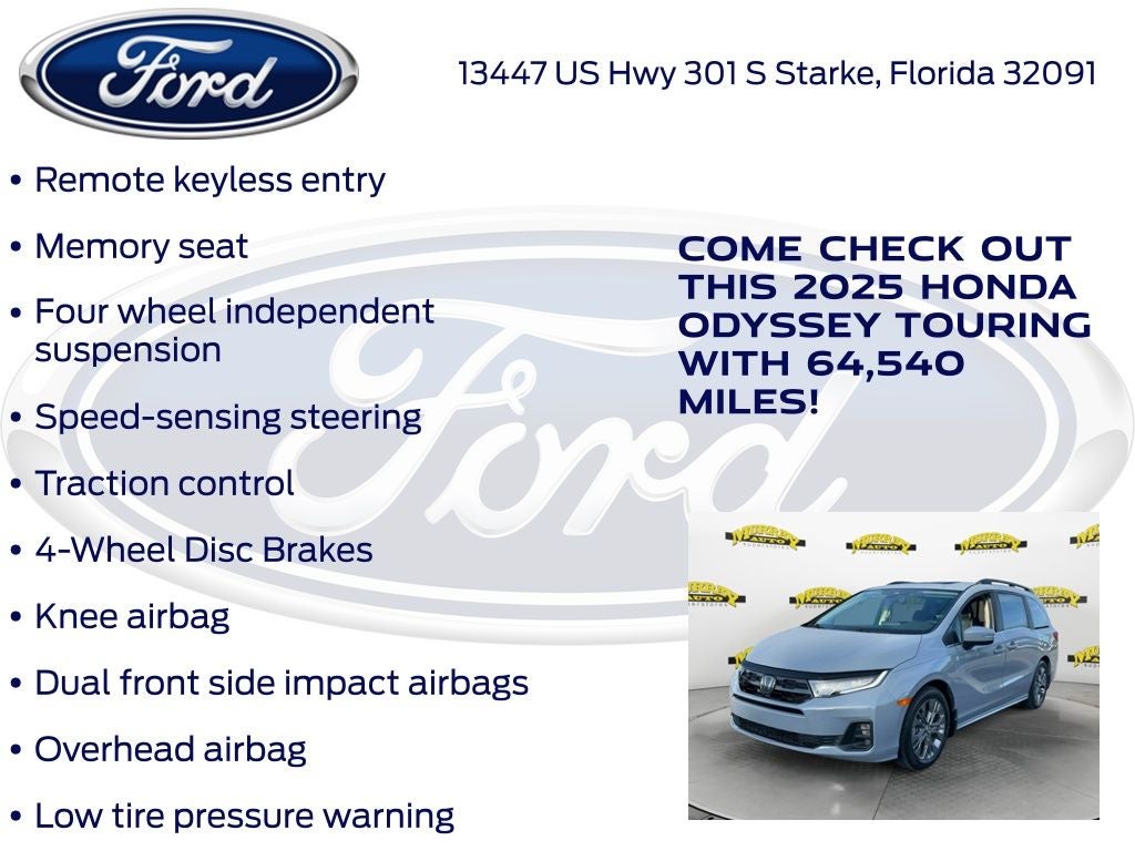 2025 Honda Odyssey Touring