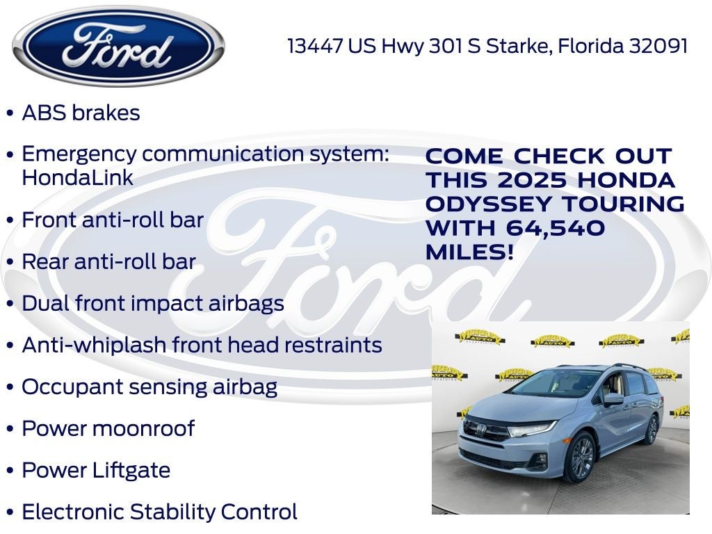 2025 Honda Odyssey Touring