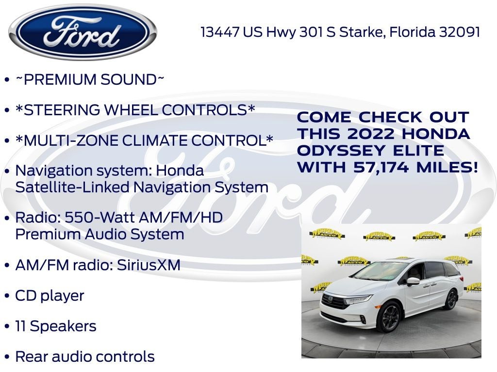 2022 Honda Odyssey Elite