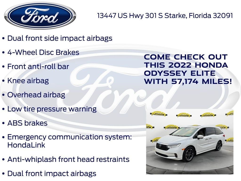 2022 Honda Odyssey Elite