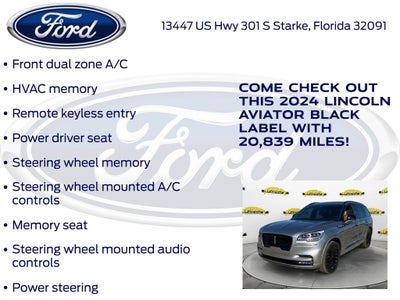 2024 Lincoln Aviator Black Label