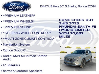 2023 Hyundai Santa Fe Hybrid Limited