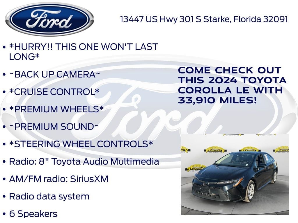 2024 Toyota Corolla LE