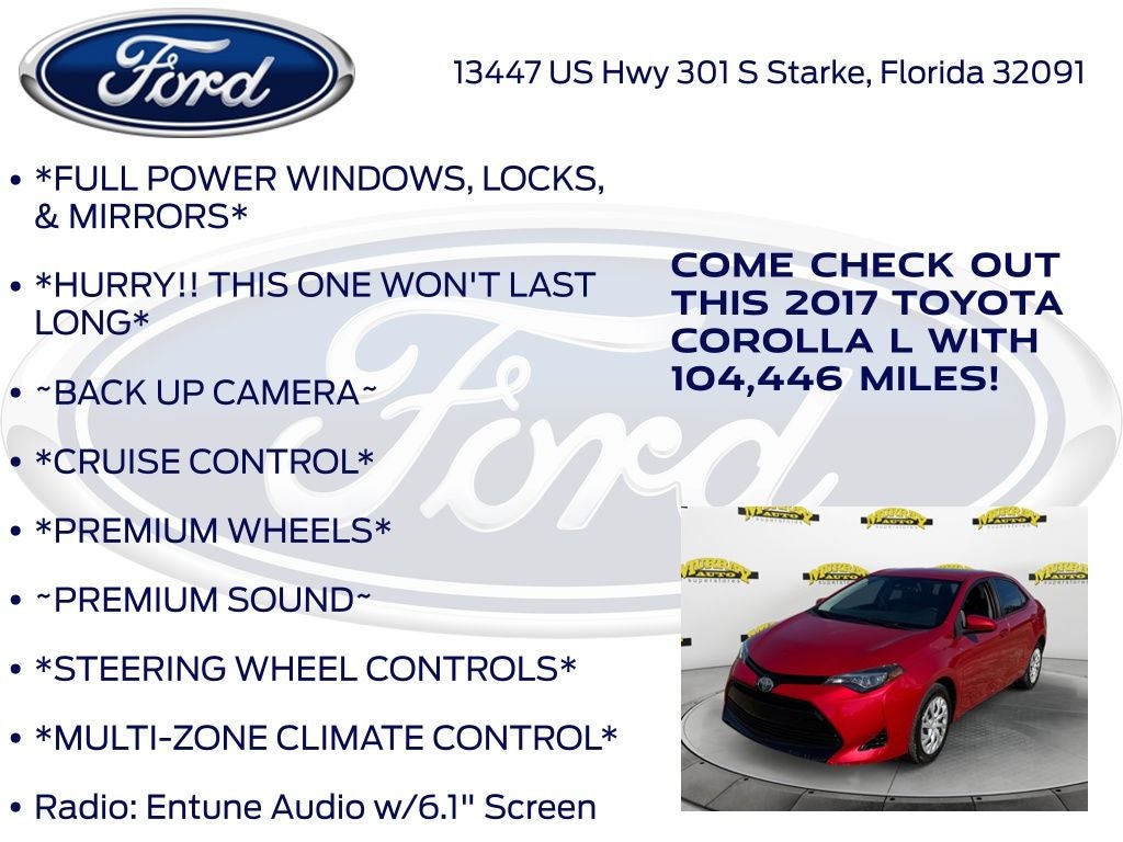 2017 Toyota Corolla L