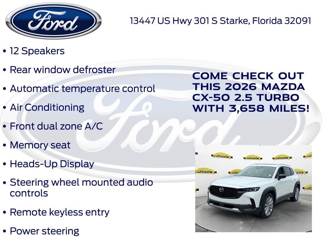 2026 Mazda Mazda CX-50 2.5 Turbo