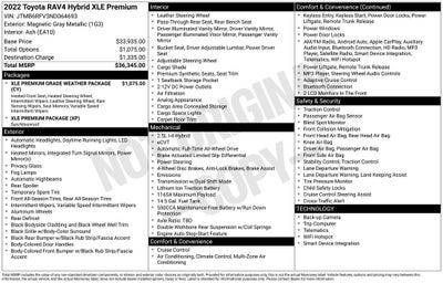 2022 Toyota RAV4 Hybrid XLE Premium
