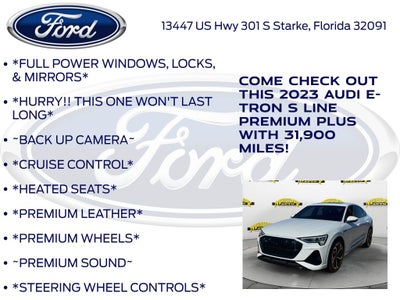 2023 Audi e-tron Sportback S line Premium Plus quattro