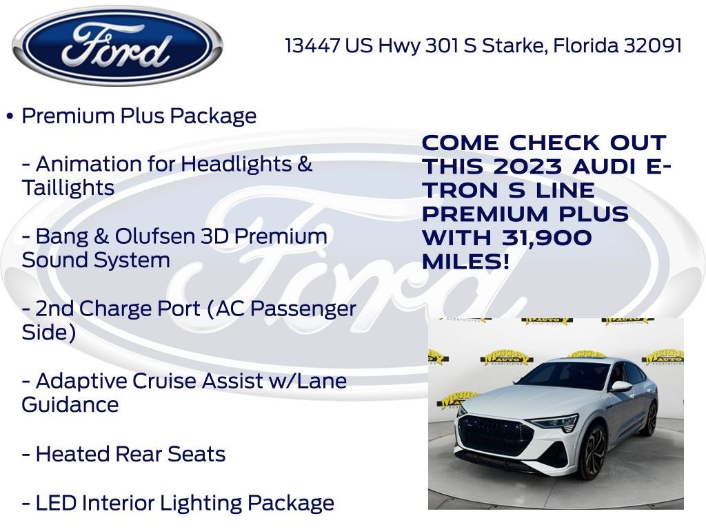 2023 Audi e-tron Sportback S line Premium Plus quattro