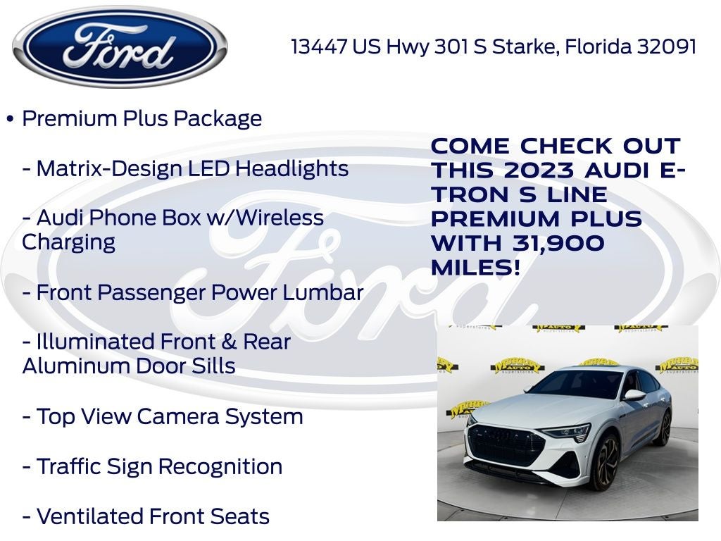 2023 Audi e-tron Sportback S line Premium Plus quattro