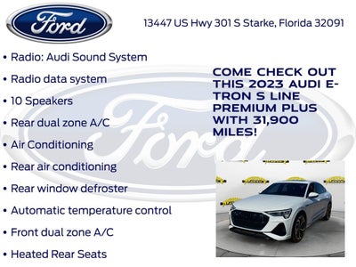 2023 Audi e-tron Sportback S line Premium Plus quattro