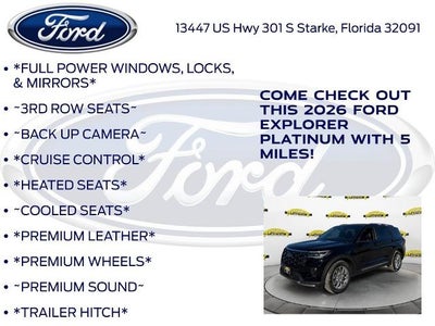 2026 Ford Explorer Platinum™