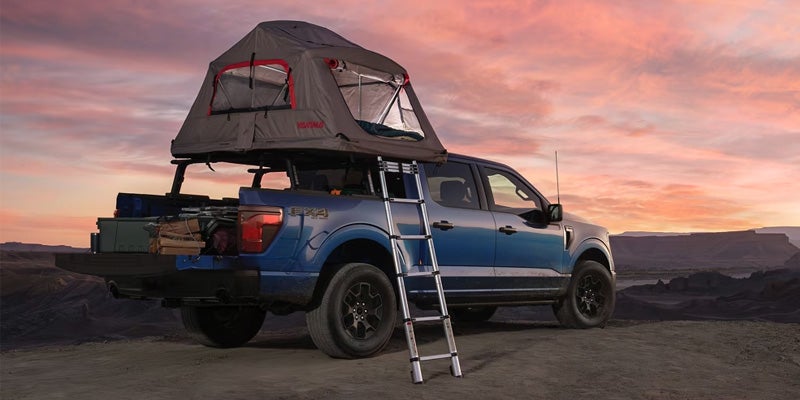 A camping set-up involving the 2025 Ford F-150 in Starke, FL